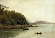 Albert Bierstadt Indians Fishing Spain oil painting artist